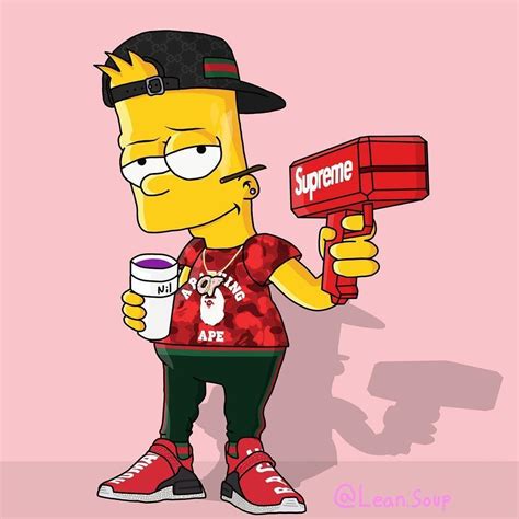 bart simpson gucci wallpaper|cool bart simpson wallpaper gucci.